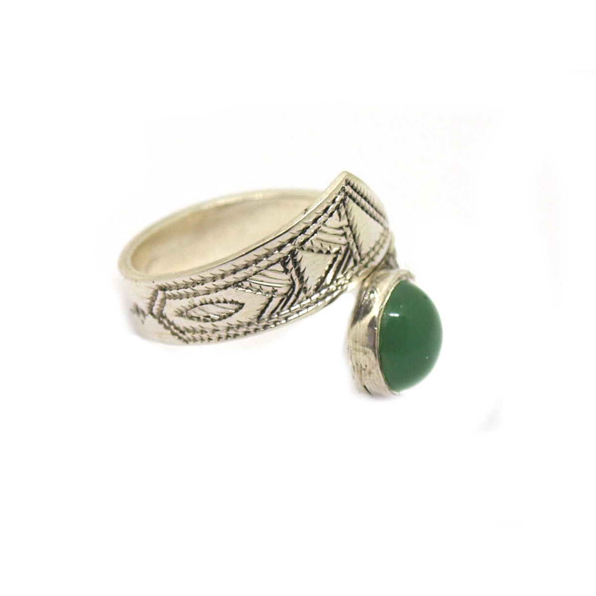 Bague réglable en argent tradition Touareg