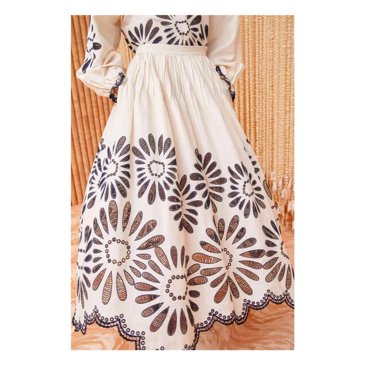 Ulla Johnson Jupe Annisa Lin et Coton | Blanc