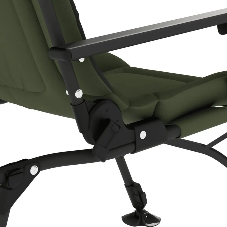 vidaXL - Loungestoel met armleuning - Groen - Staal
