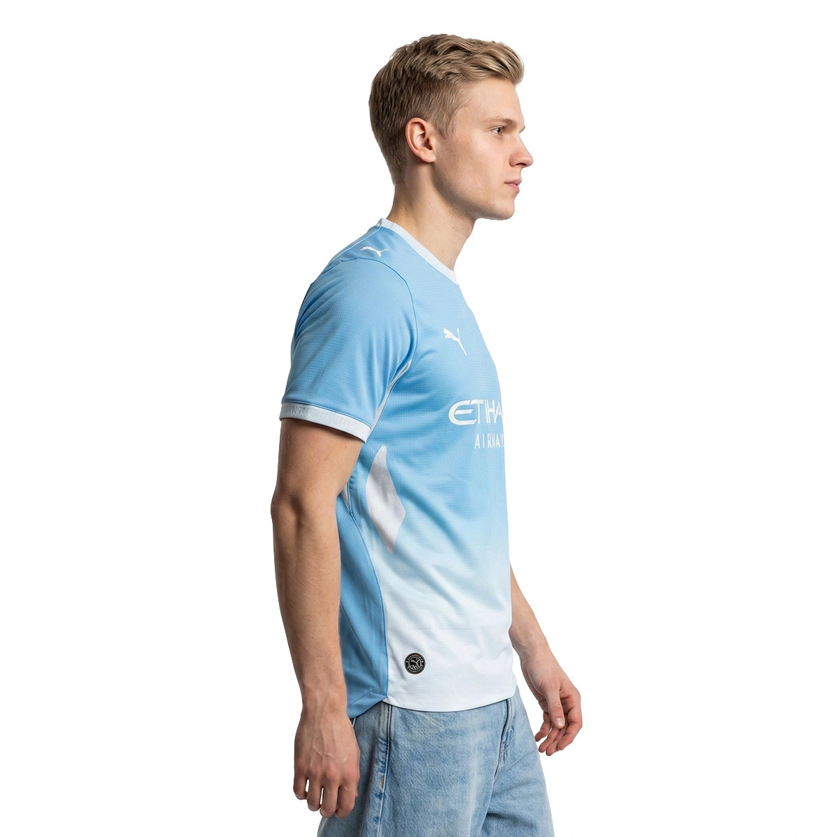 Camisola Puma Authentic Manchester City Primeiro equipamento 2026-2027