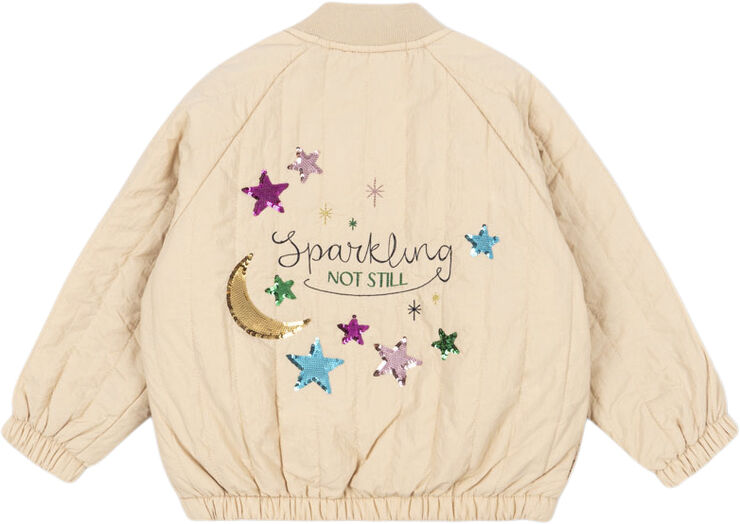 Konges Sløjd JUNO SEQUIN BOMBER JACKET Frappé