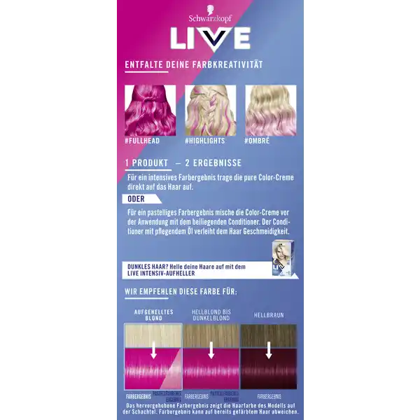 Ultra Brights Haarfarbe 093 Shocking Pink