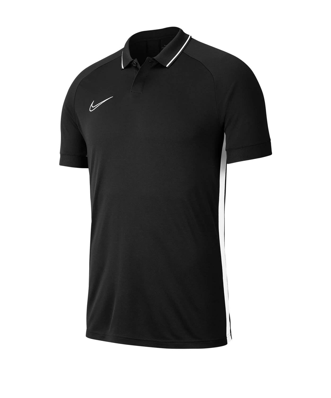 Nike Academy 19 Poloshirt Schwarz Weiss F010