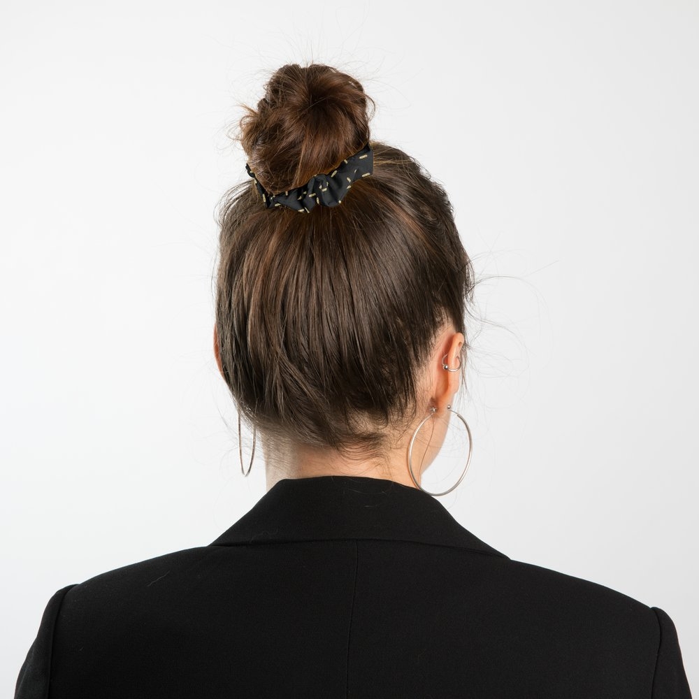 Petit Chouchou Paille Dorée Noir