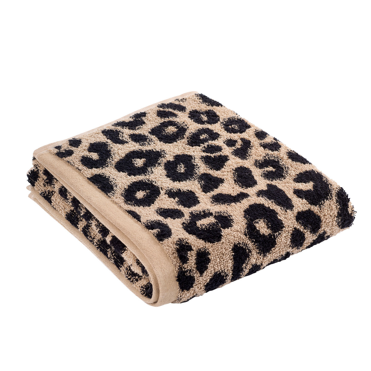 Frottierwäsche mit Leopardenmuster