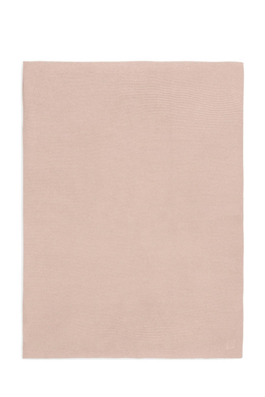 baby ledikantdeken 100x150cm Basic Knit - Wild Rose