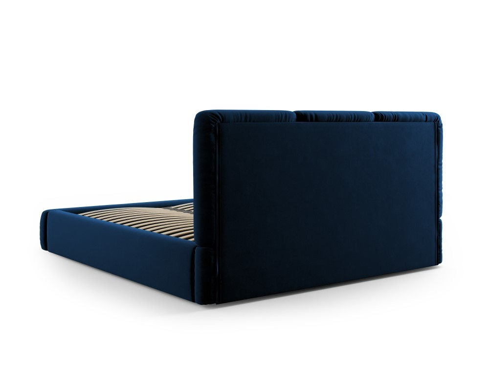 Windsor & Co Horizon Bedframe met Opbergvak - 160 x 200 cm - Fluweel - Koningsblauw