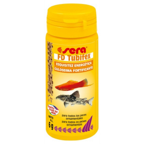 Petiscos energéticos Sera FD Tubifex para peixes