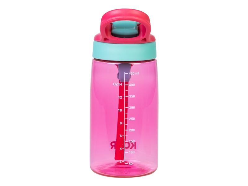 KOOR Trinkflasche Bambini Rosso 450 ml Flasche aus Kunststoff für die Kleinen