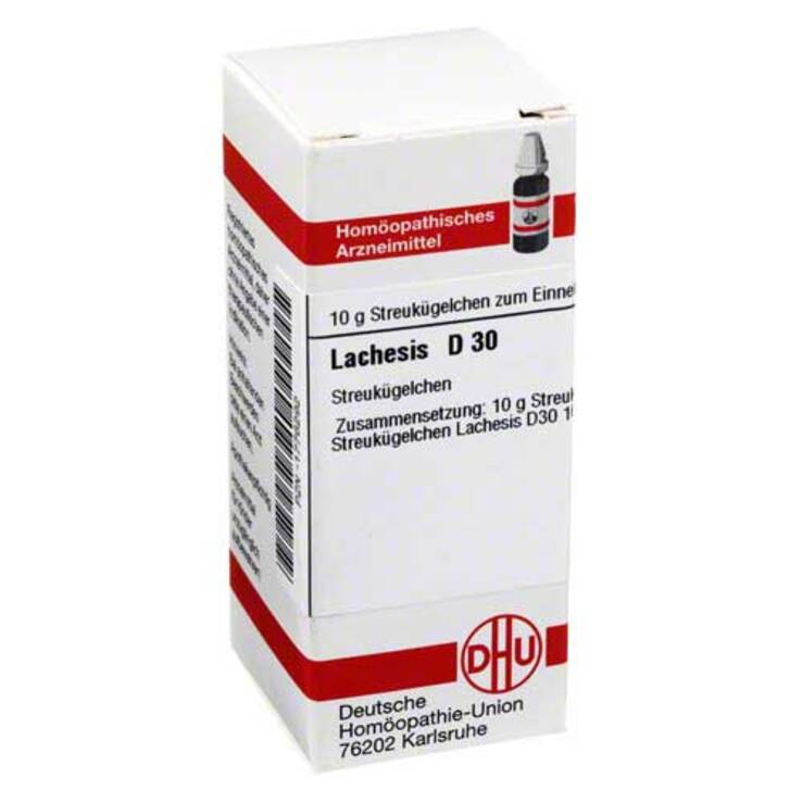 DHU Lachesis D 30 Globuli, 10 g