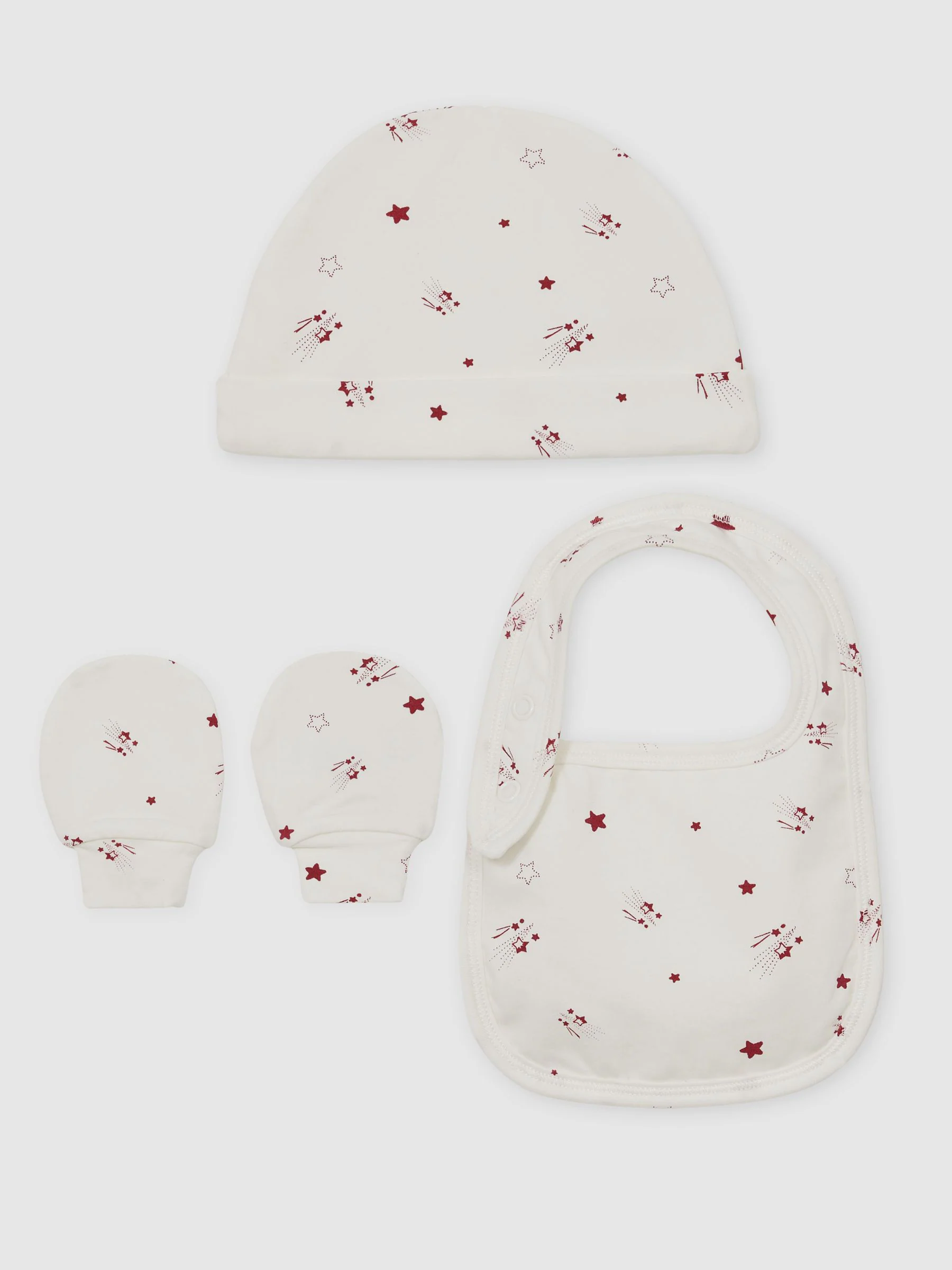 Reiss Olyv Hat, Bib And Mittens Set