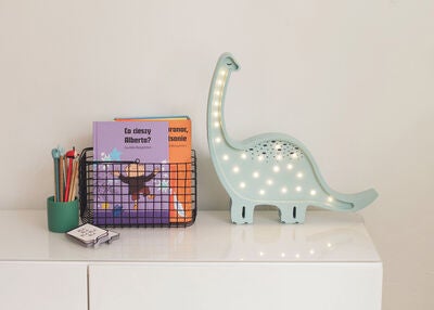 Little Lights Lampe Dinosaur, Blå