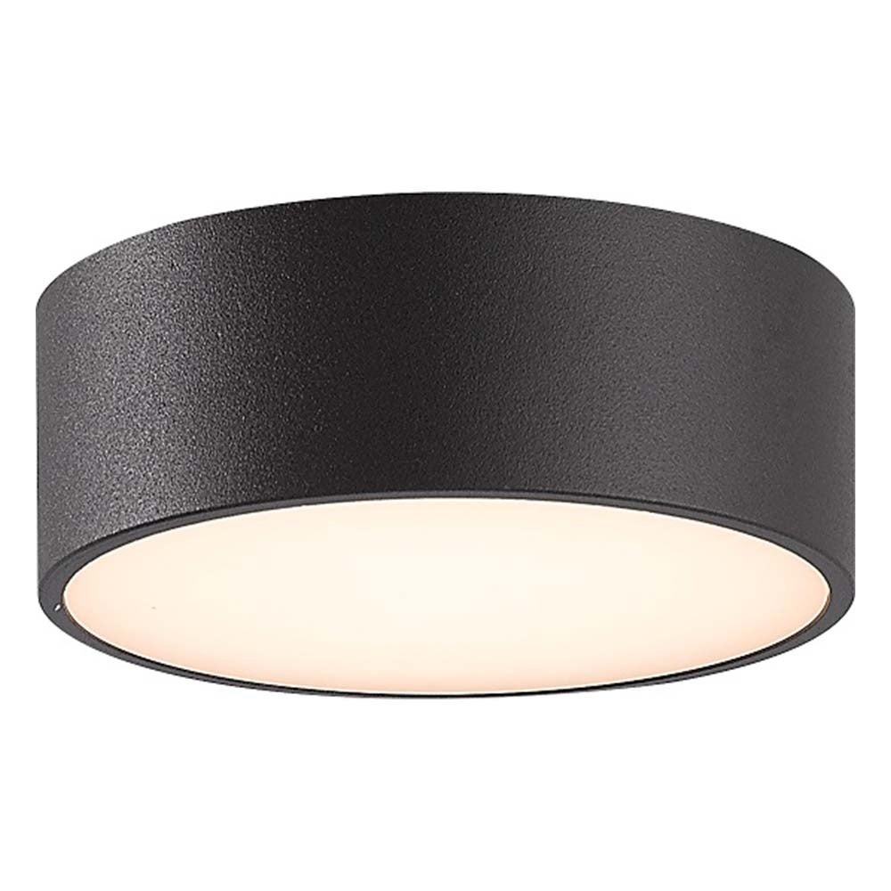 LED wand- en plafondlamp in antraciet, 6W, 539lm, IP65, 150mm