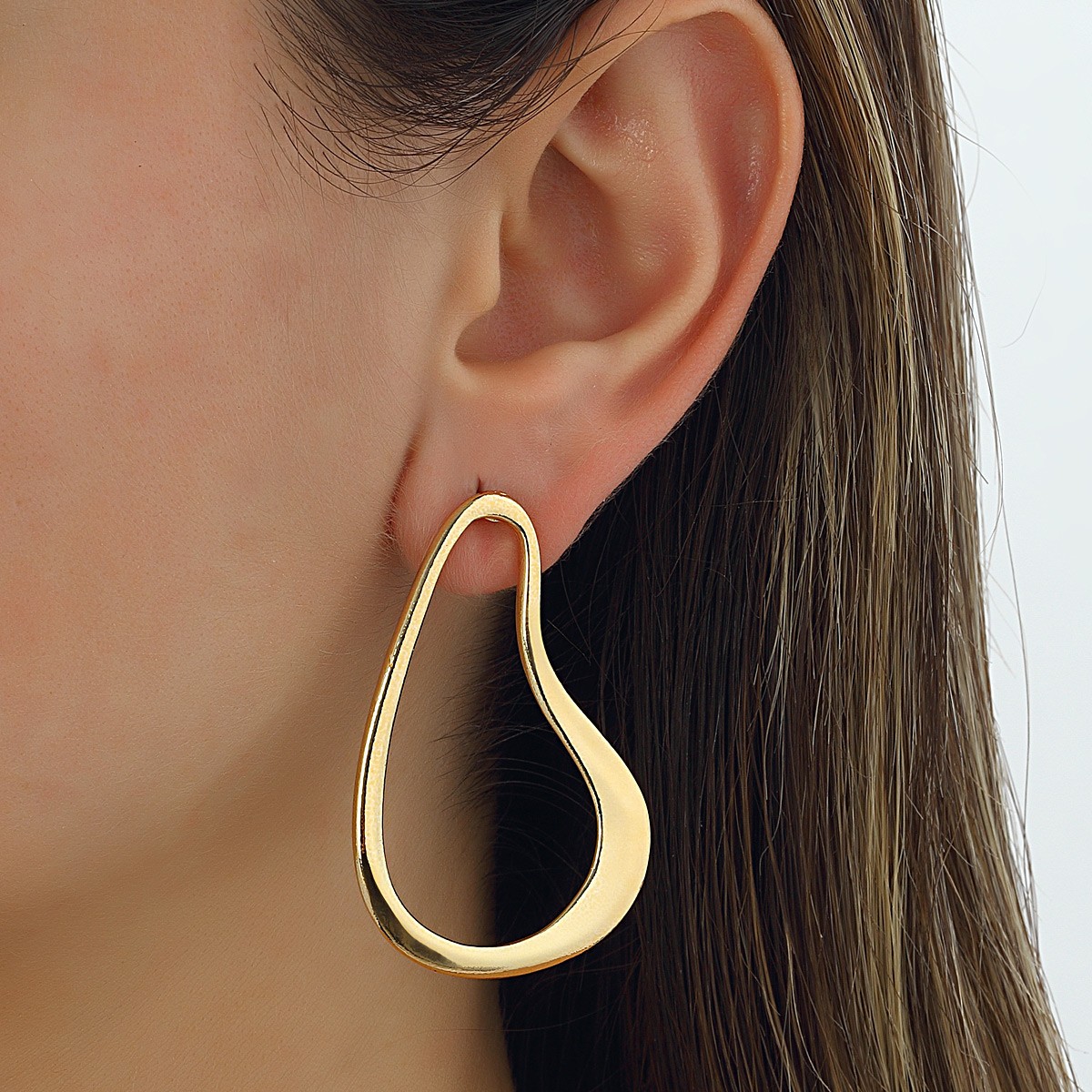 Boucles d'oreilles - Laiton plaqué or