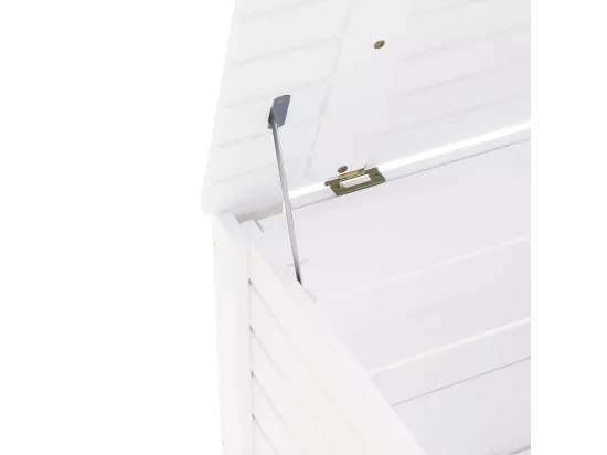Boîte de rangement avec couvercle RANA blanc bois massif de pin