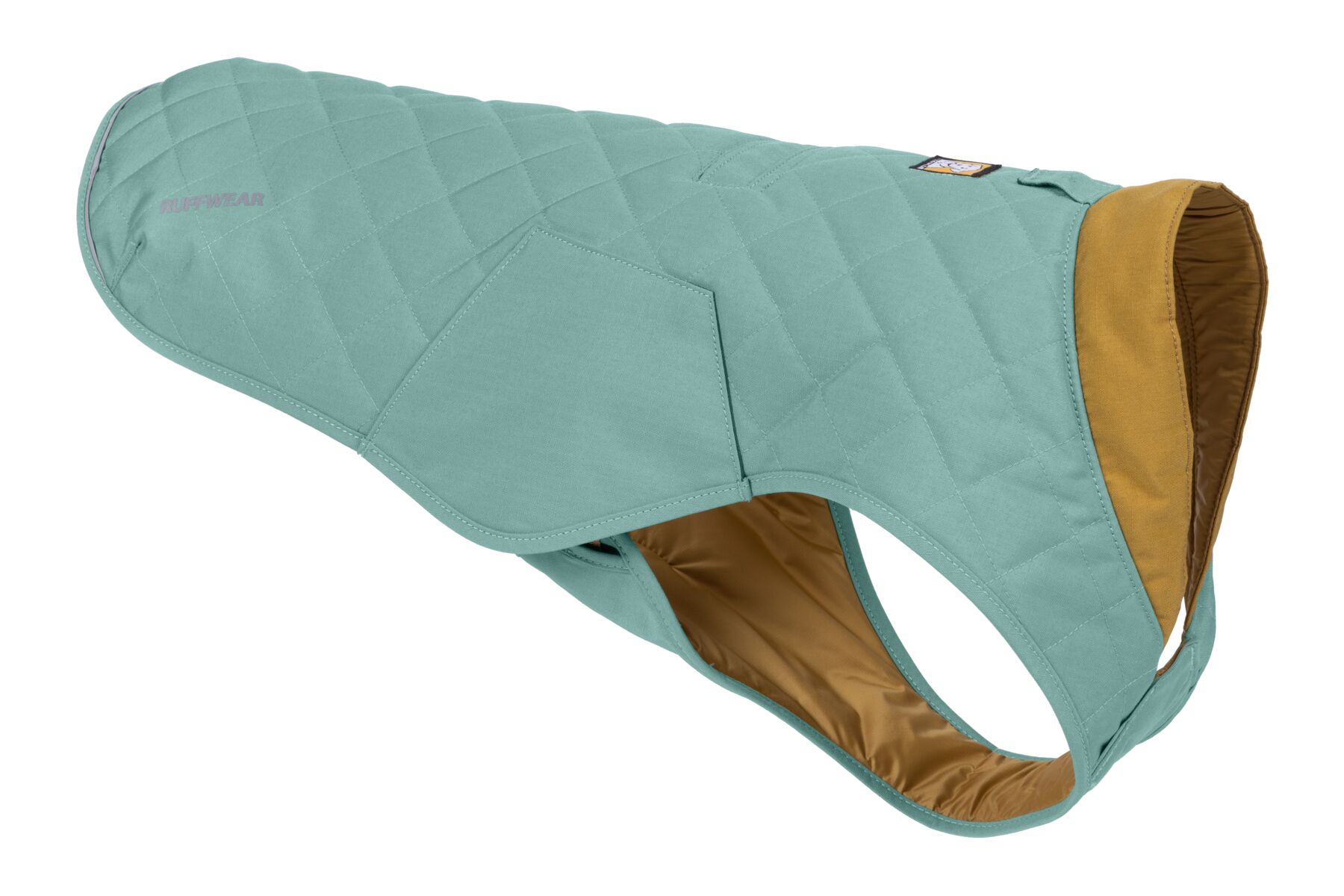 Veste matelassée stumptown™ résistant aux intempéries avec passage pour laisse. Couleur: river rock green (vert sauge), taille: xxs