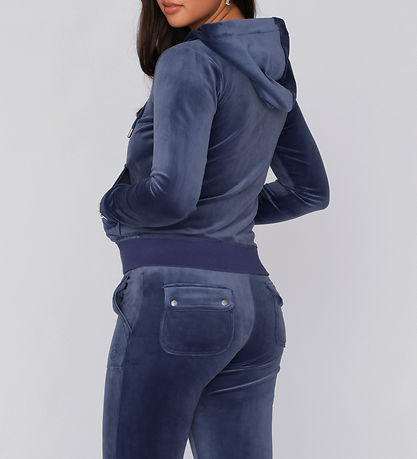 Juicy Couture Cardigan - Robertson - Velours - Blue Tiefen