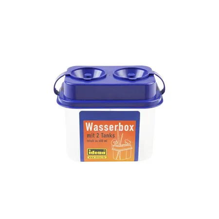 Idena Wasserbox mit 2 Tanks und Sicherheitsverschluss, farblich sortiert