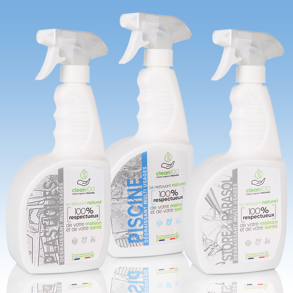 Packs maison - nettoyant liquide spécial piscine - sprayer - nettoyant piscine - parasol et plastique d'exterieur - 750ml