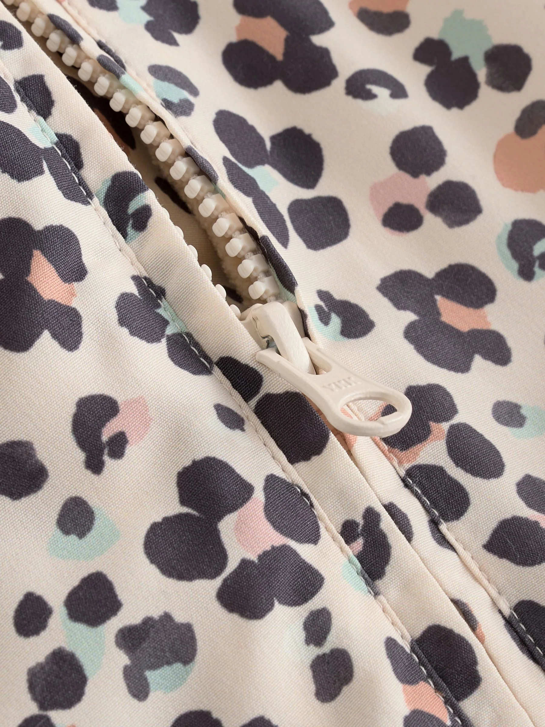 Animal print met capuchon - Baby kinderwagenpak van nylon (0mnd -2jr)