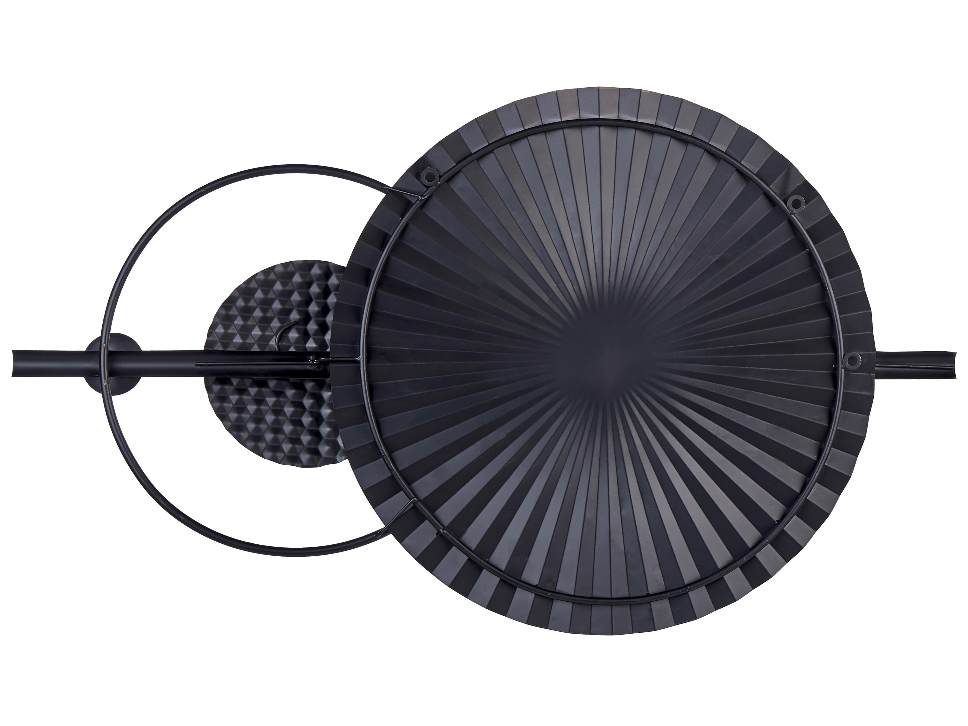 Wanddecoratie RUTHENIUM Metaal 59 cm Zwart