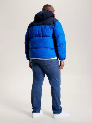 Jaqueta puffer Plus TH Warm com capuz, estilo Nova York