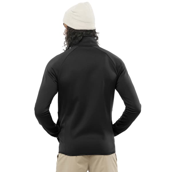 Veste polaire randonnée SALOMON ESSENTIAL MIDWARM FZ M DEEP BLACK