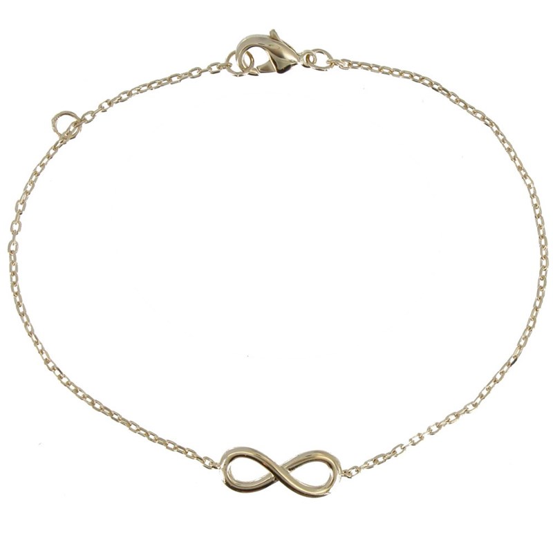 Bracelet Plaqué Or Signe Infini