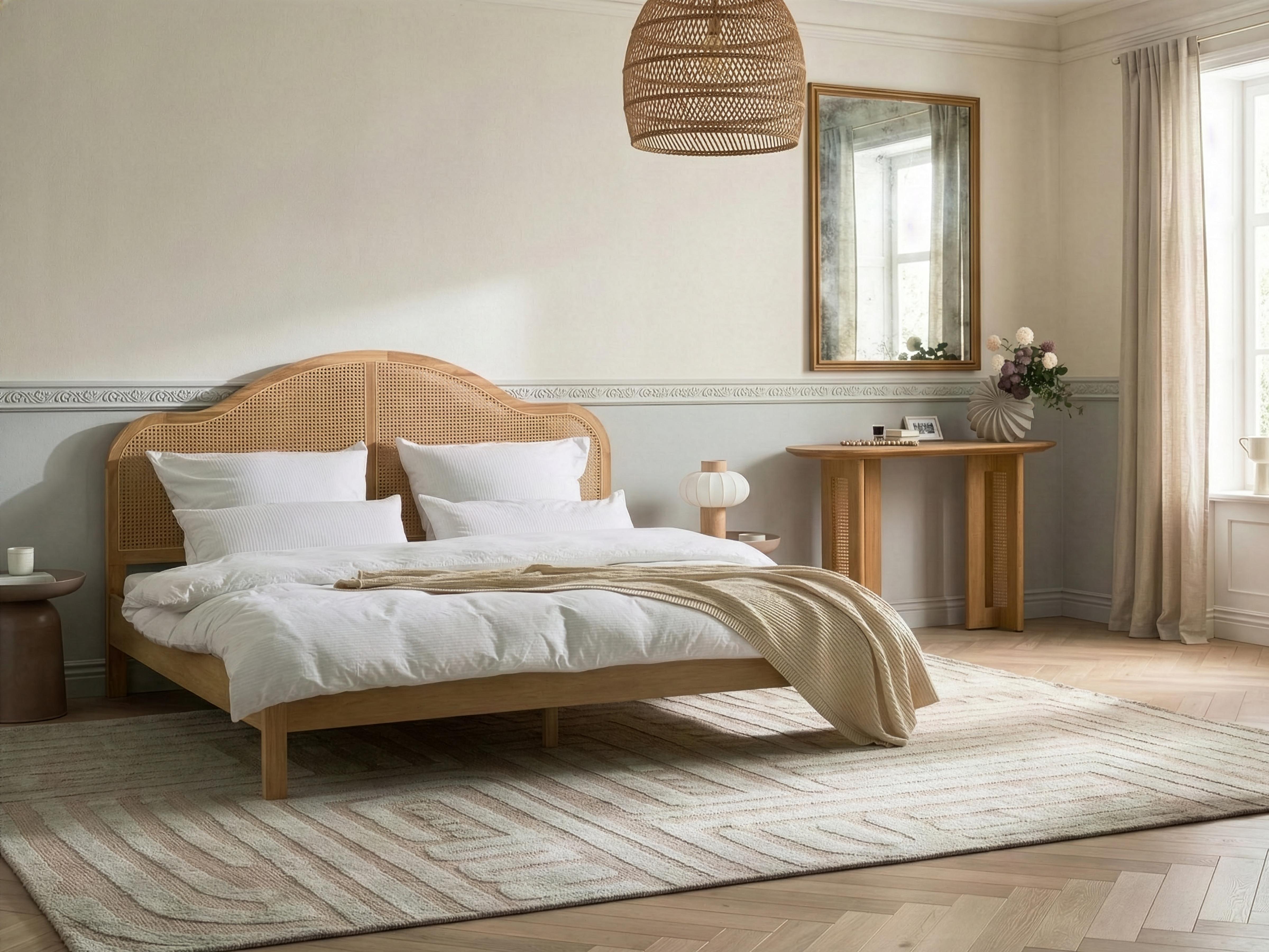 Bed HOUNOUX 180 x 200 cm Lichtbruin