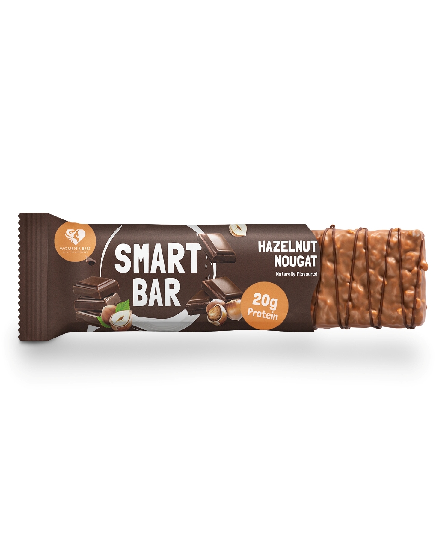 Women’s Best Smart Protein Bar Milk Chocolate Hazelnut Nougat 12x60g
