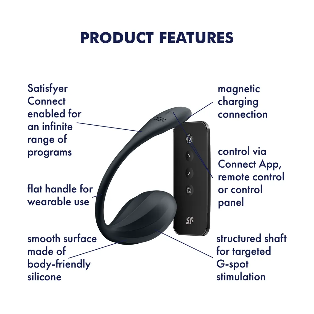 Satisfyer Ribbed Petal Black - 1 stk.