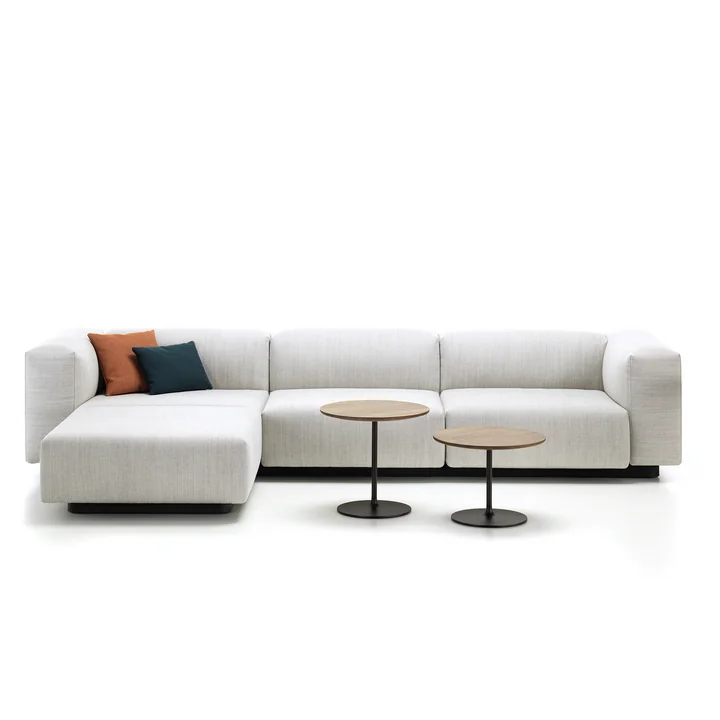 Vitra - Occasional Low Table 45, Aluminium / chocolat