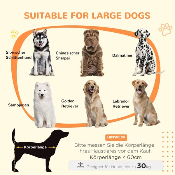 Hundebur Hundeboks Med Skyvedør, Innendørs Hundehus Med Trelook, Låsing, For Store Hunder Opptil 30 Kg, 98 X 58 X 67 Cm, Valnøtt