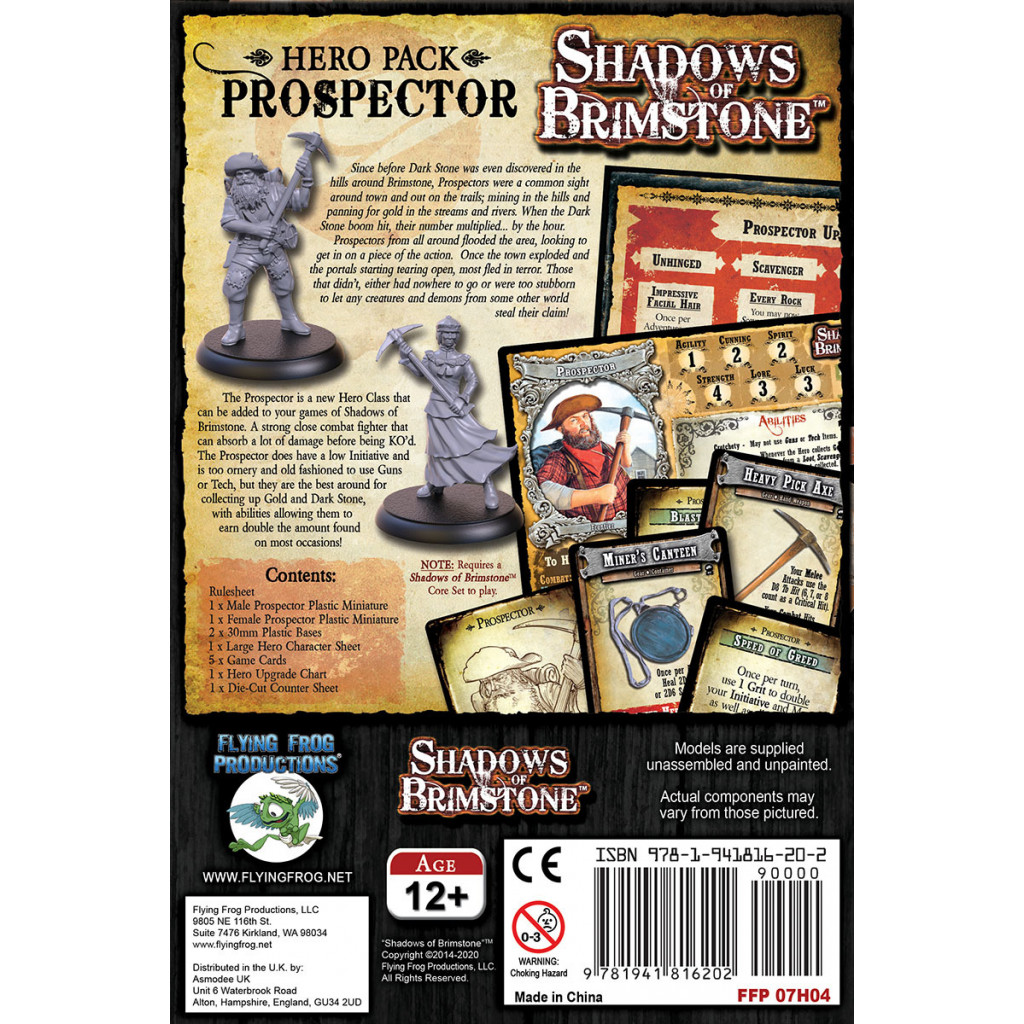 Shadows of Brimstone: Prospector Hero Pack