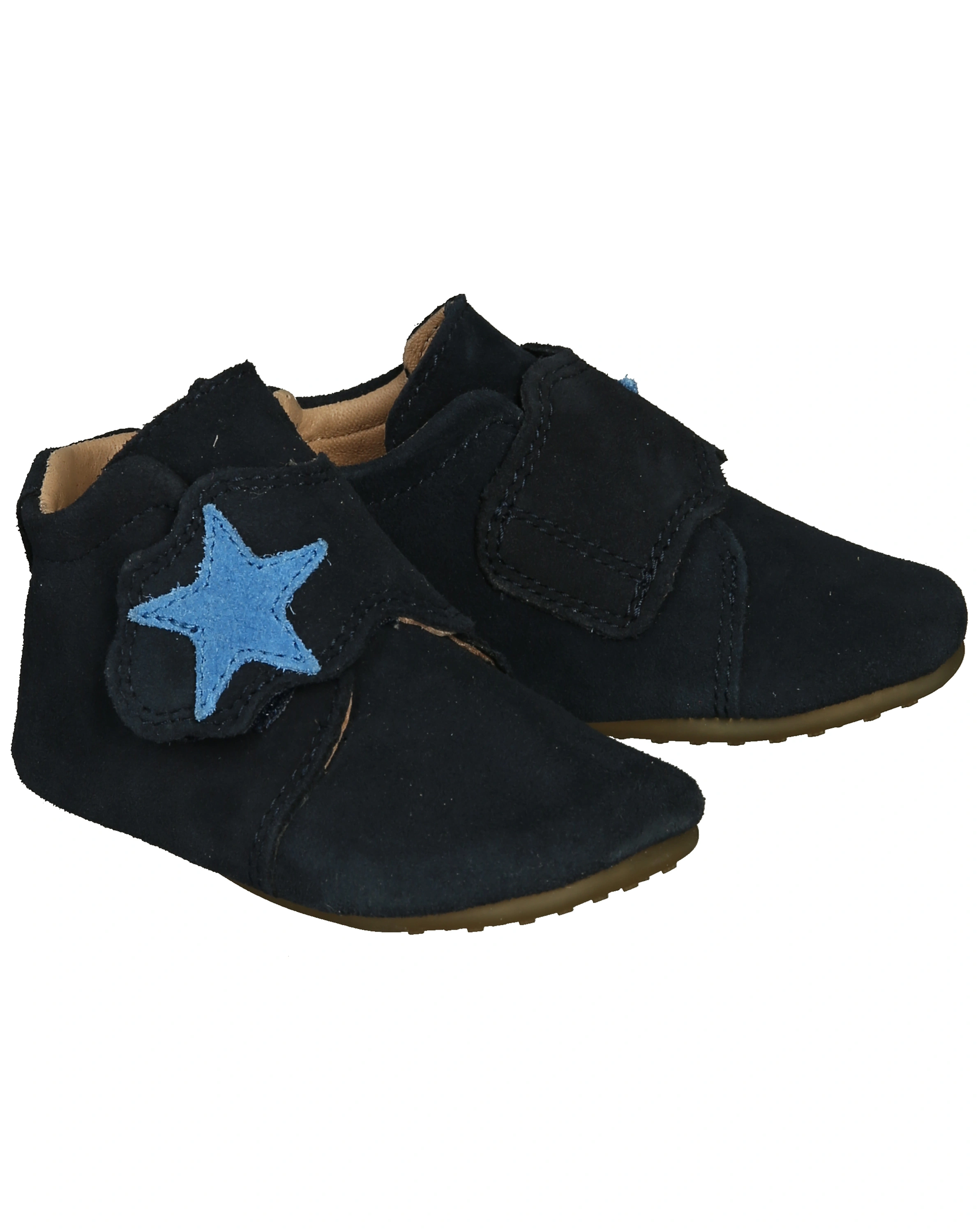 Klett-Krabbelschuhe PAPAGENO - STERN in dunkelblau