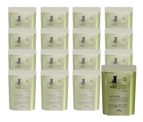 Catz finefood, Nassfutter für Katzen, 16 x 85