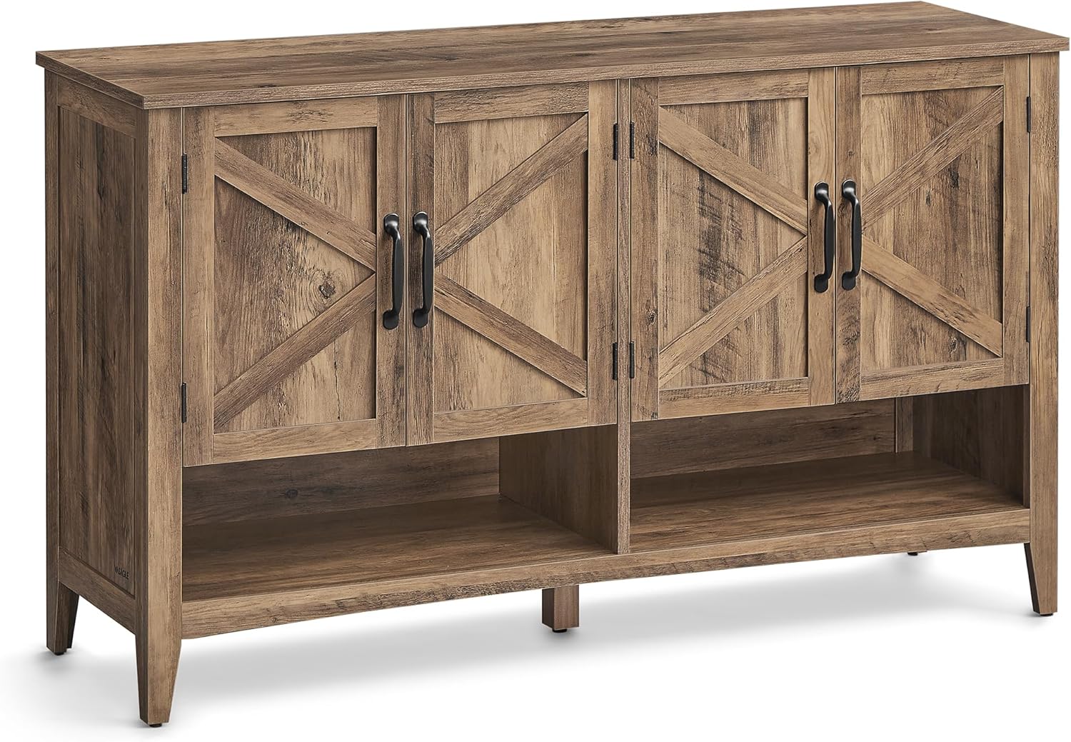 SONGMICS VASAGLE Meuble, Organisateur à 3 Niveaux, Chaussures, Style Campagne Moderne, Armoire Indépendante avec Étagère Réglable, 35 x 80 x 70 cm, Entrée, Marron Miel LBC039B01, 120L cm HQ4507691
