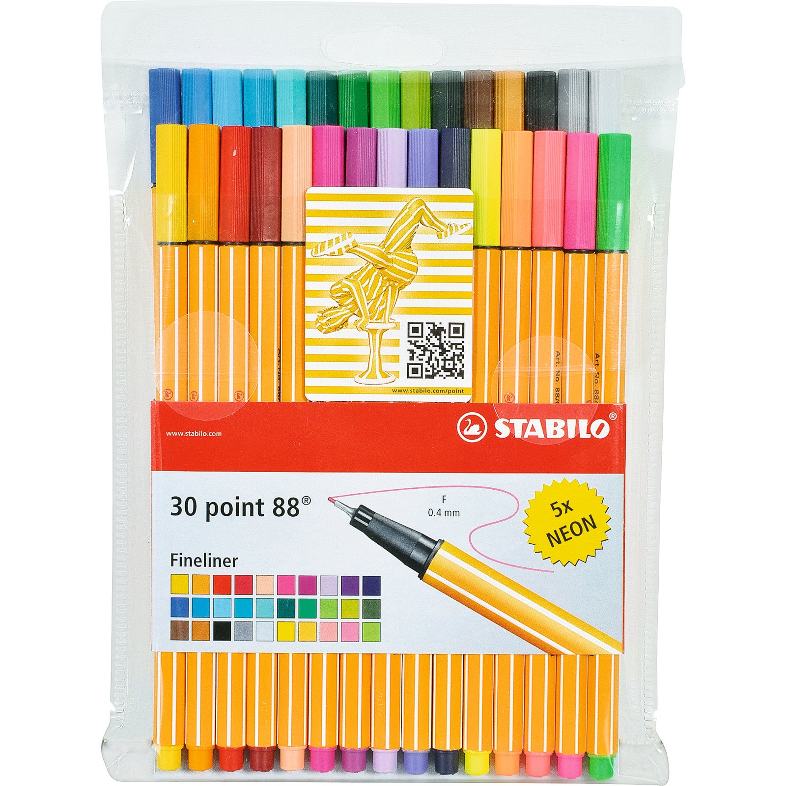 Stabilo Point 88 30 Stück inkl. 5 Neonfarben