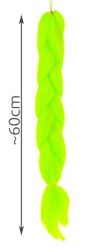 Jumbo fletter | Ombre fletter | Syntetisk hårforlengelse Neon 60cm