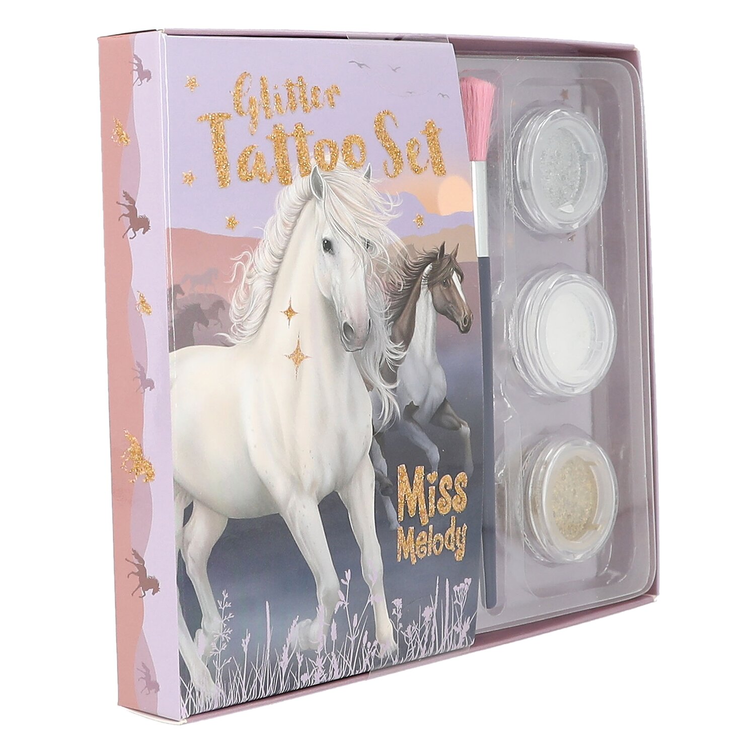Miss Melody Glitzer Tattoo-Set Night Horses