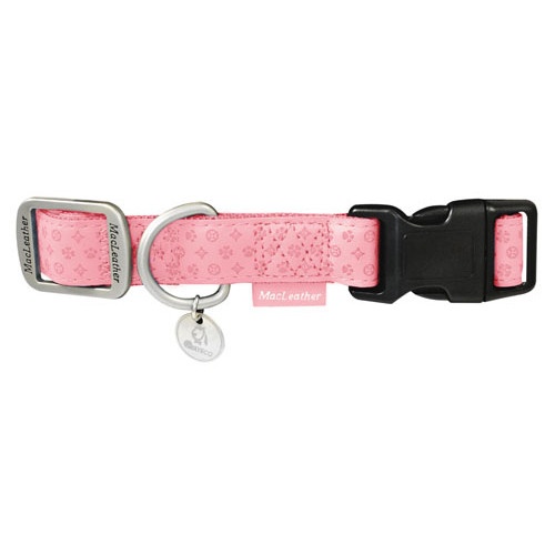 Coleira rosa para cães MacLeather