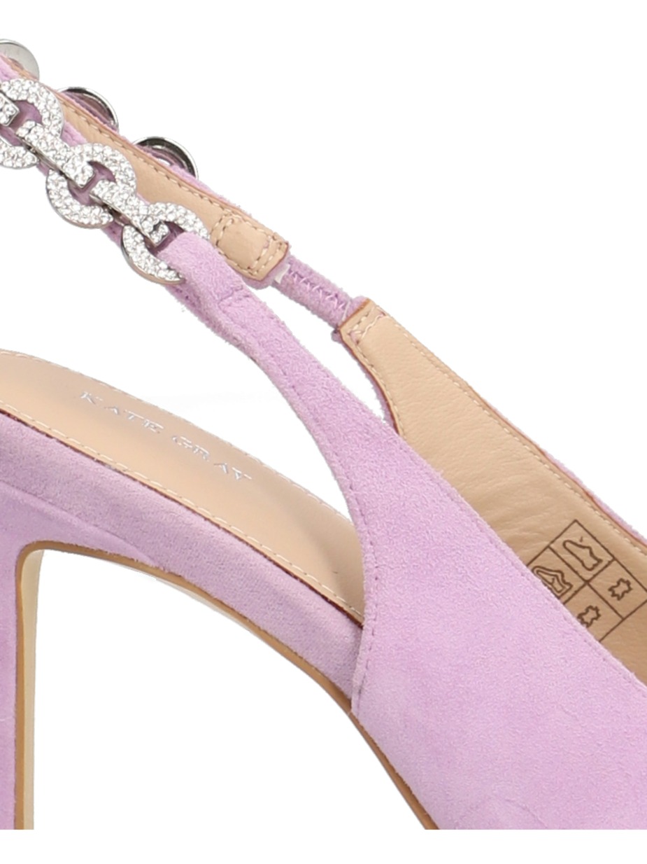 Veloursleder Slingpumps