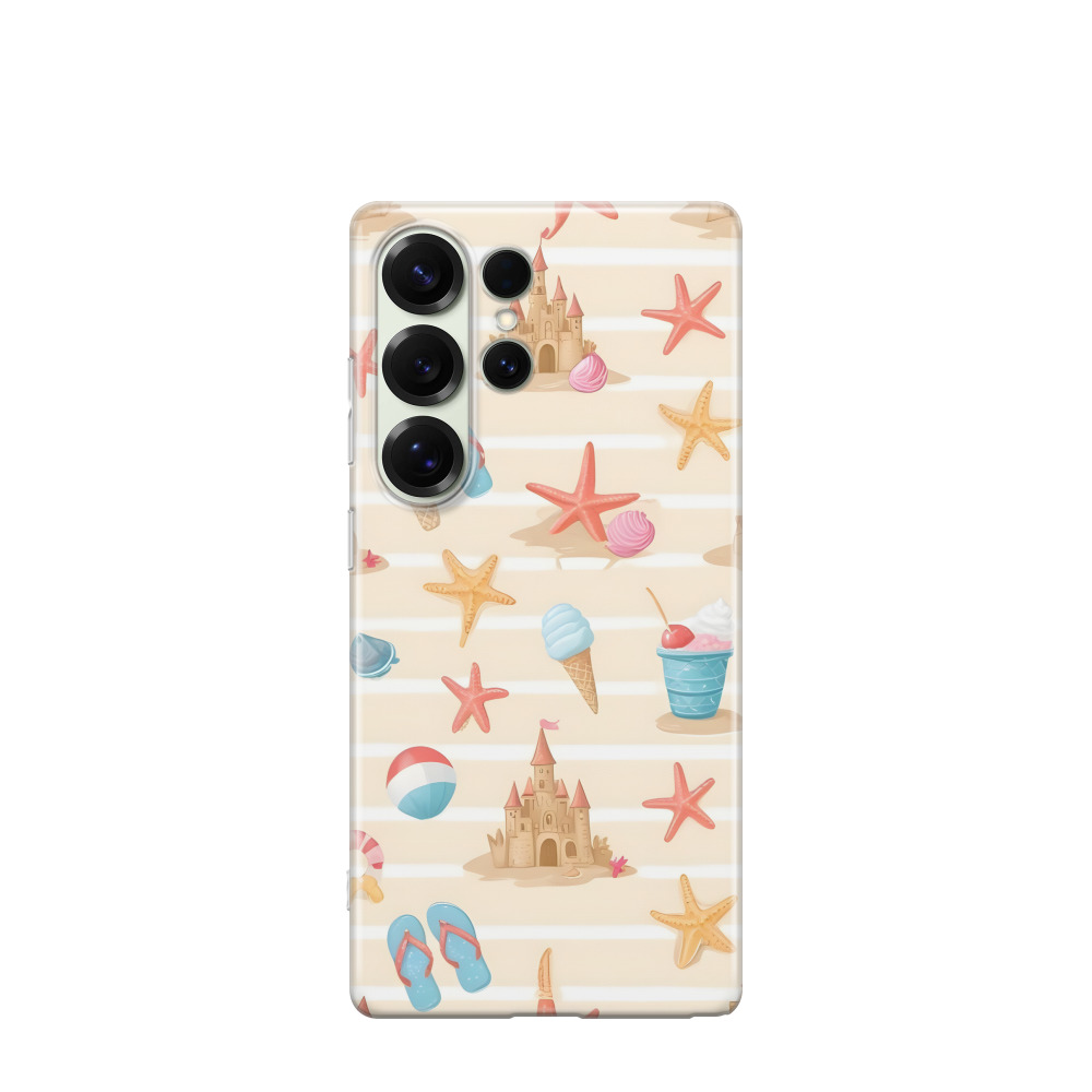 Samsung Galaxy S25 Ultra Gummi Hülle Sandburg - Braun