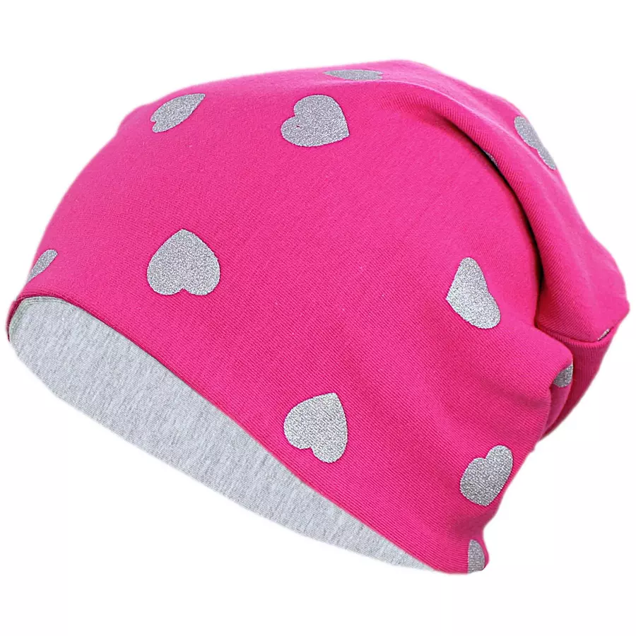 TupTam Unisex Kinder Beanie Mütze Schlauchschal Set graupink