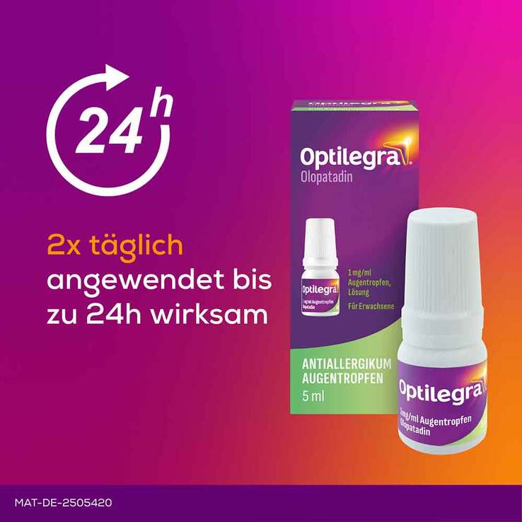 Optilegra 1 mg / ml Augentropfen Lösung, 2x5 ml