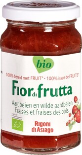 Fiordifrutta Jam Aardbeien en Wilde Aardbeien 250GR