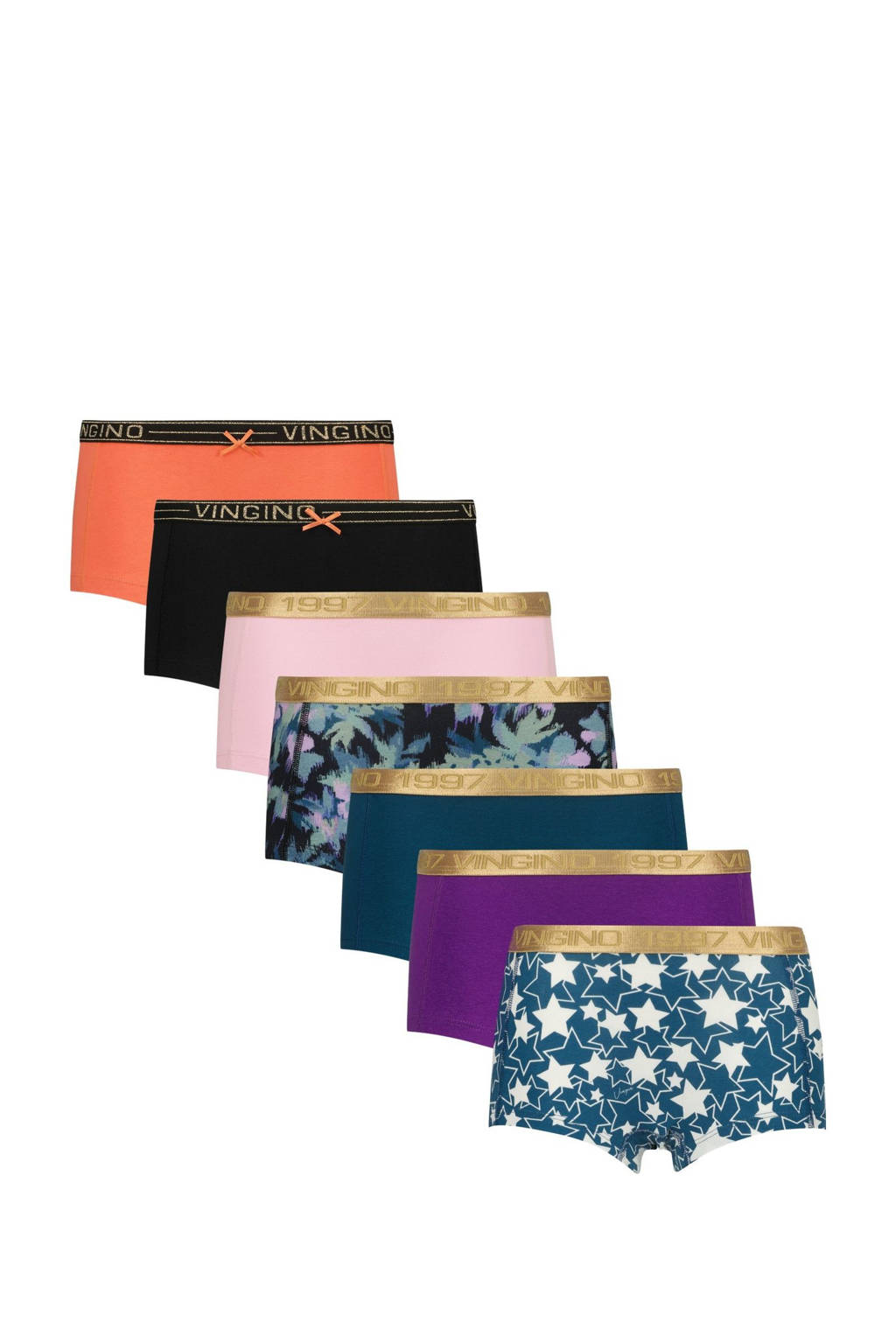 shorts Multi - set van 7 blauw/multicolor