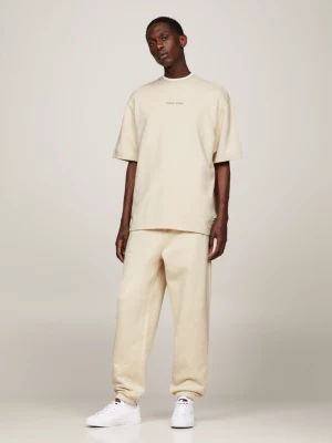 Camiseta clássica oversized de tecido atoalhado