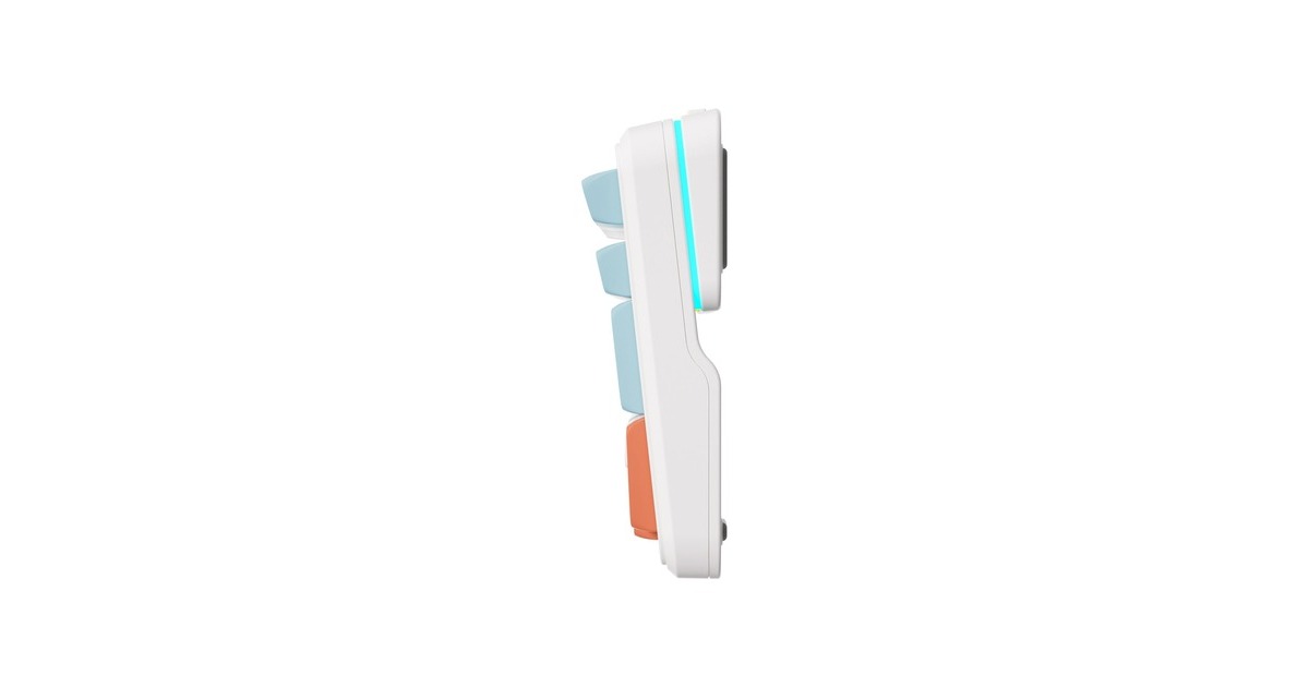 MCHOSEK99 Horizon Orange Hyacinth Wireless Gasket Mount Mechanical, toetsenbord  (Wit/oranje, US lay-out, KTT Hyacinth, 98%, RGB, Hot swap, Double-Shot PBT, draadloos / Bluetooth / USB-C)