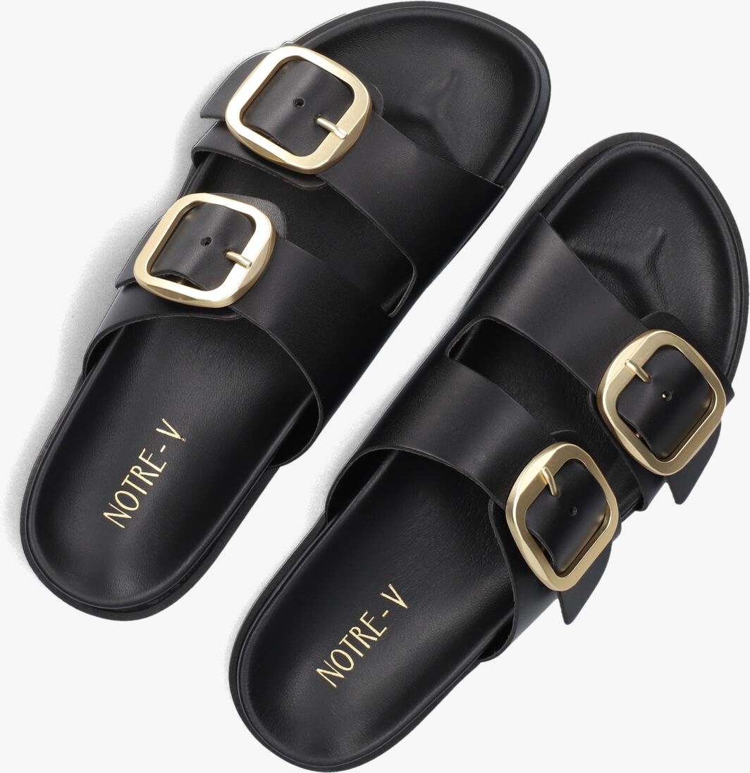 zwarte notre-v slippers 227066